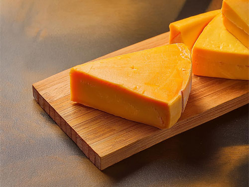 image of a block of cheddar cheese.