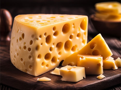 image of emmental cheese.